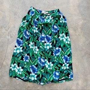Vintage 🌺 Midi Hawaiian Midi Skirt